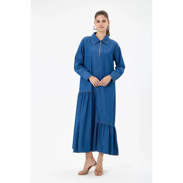 invee Kot Elbise 7162 LACİVERT