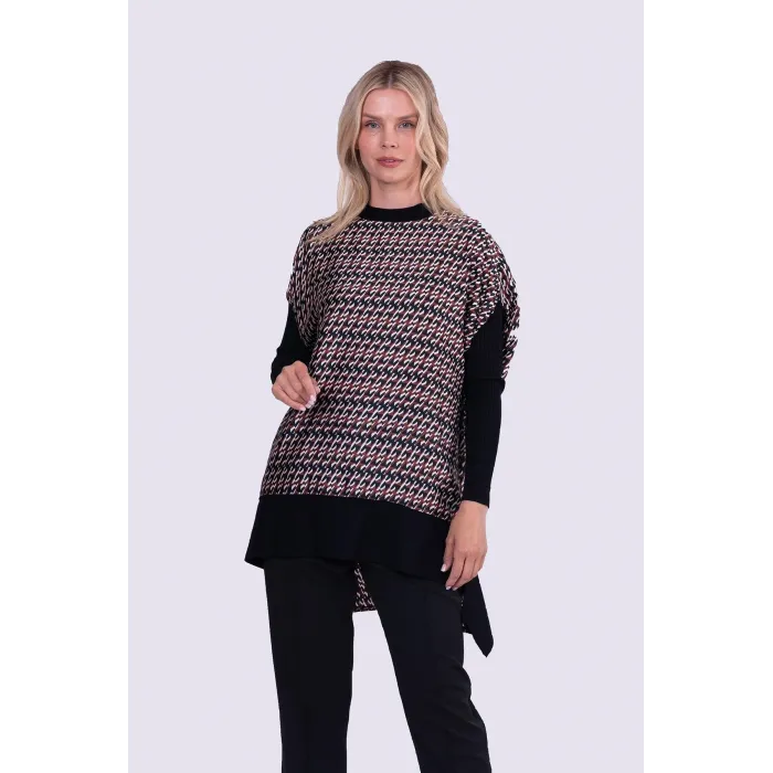 İNVEE Mendil Tunik SİYAH 6252