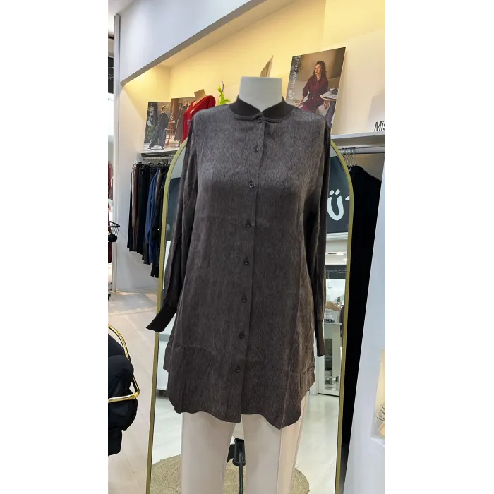 invee modal kumaş tunik 7254 kahve