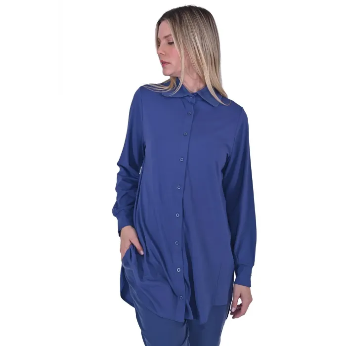 invee Modal Penye Gömlek 6926 indigo