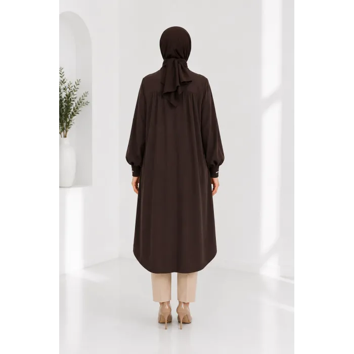 İnvee Oval Kap kahve 6832