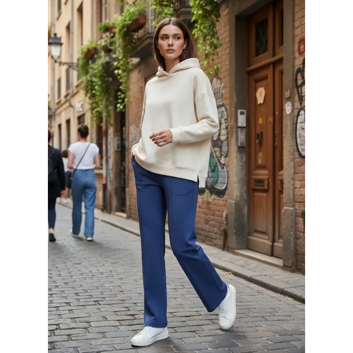 invee pamuk penye pantolon 7205 indigo