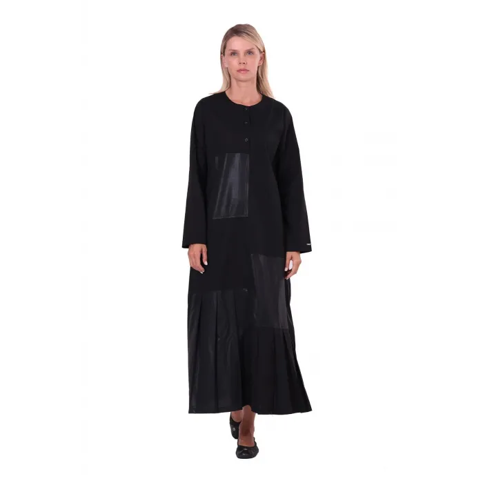 İnvee peç elbise siyah 7157