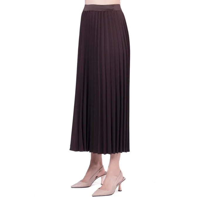 İnvee Pliseli Etek kahverengi 6998