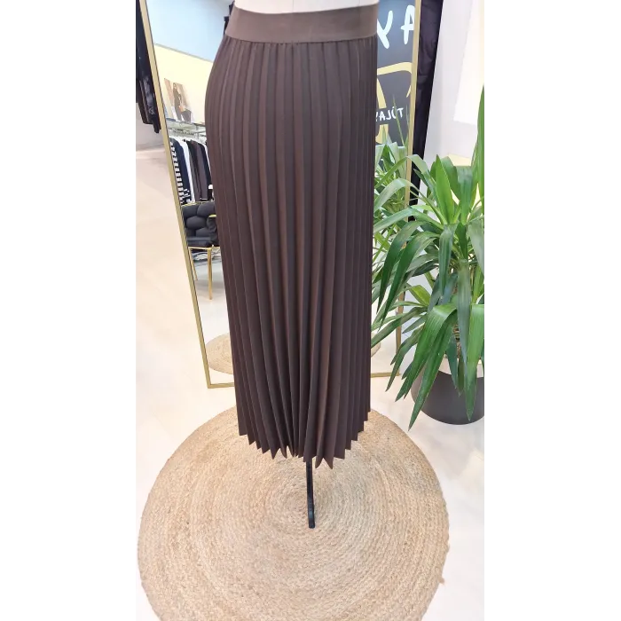 İnvee Pliseli Etek kahverengi 6998