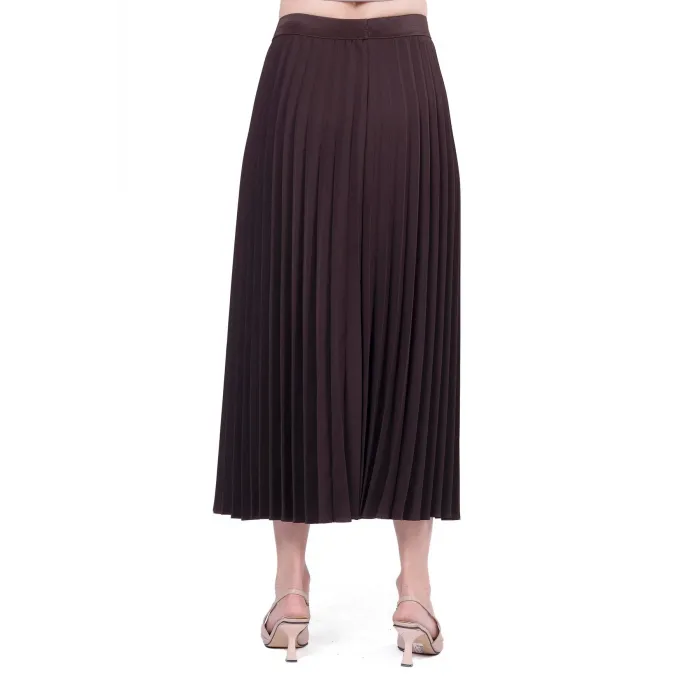 İnvee Pliseli Etek kahverengi 6998