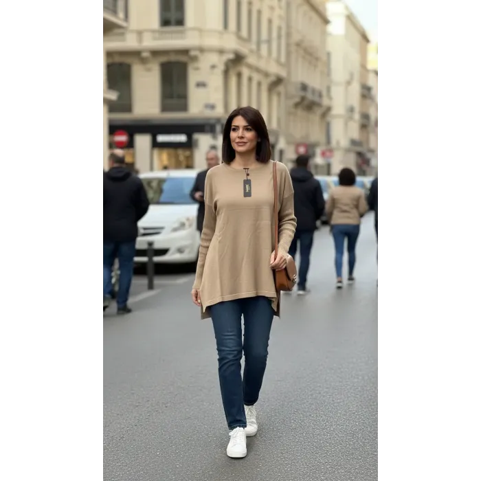 İnvee Sıkma Kol Triko Tunik CEMAL 5879