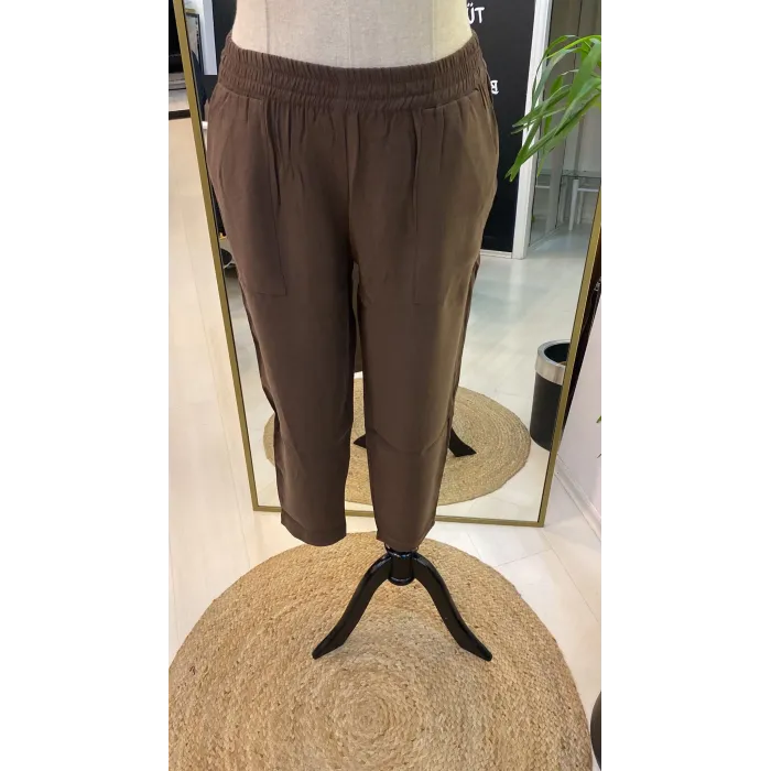 İNVEE inçe kumaş PANTOLON 6960 KAHVEE