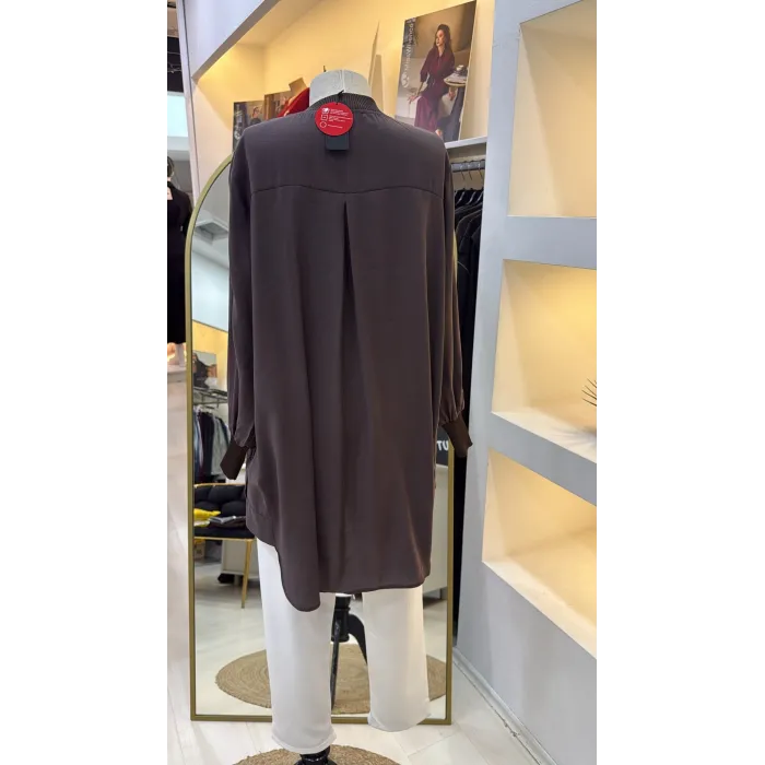 invee tensi gömlek 7184 kahve