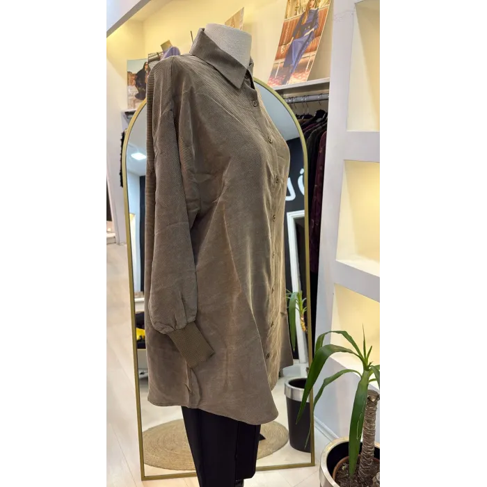 invee Terra Kadın Gömlek 7178 VİZON