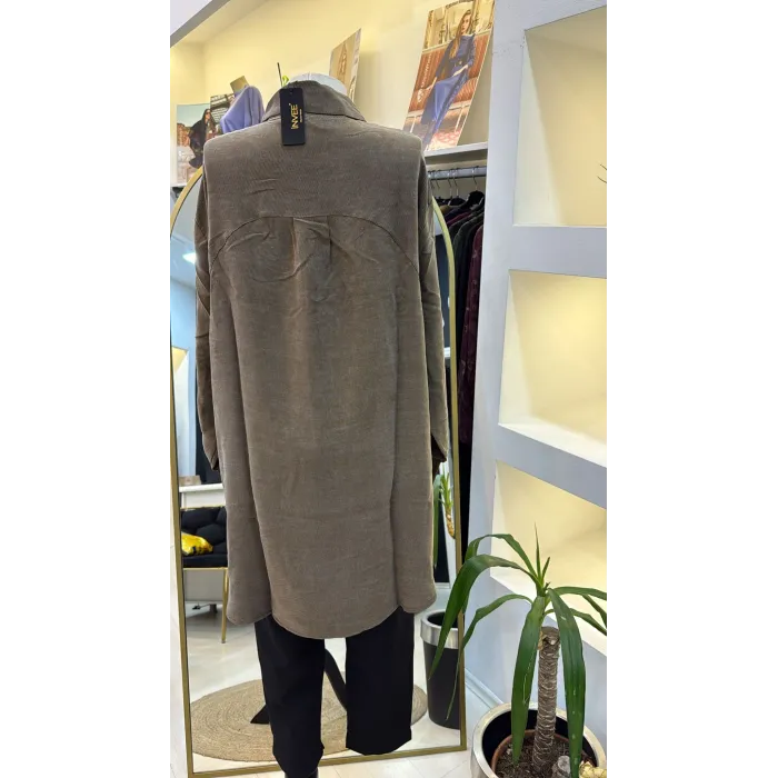 invee Terra Kadın Gömlek 7178 VİZON