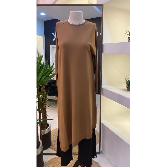 İnvee Triko Tunik Toprak 6001