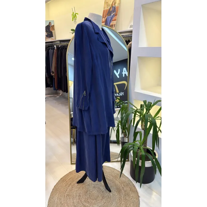 Misswhence Ceket Pantolon Takım İndigo 37205