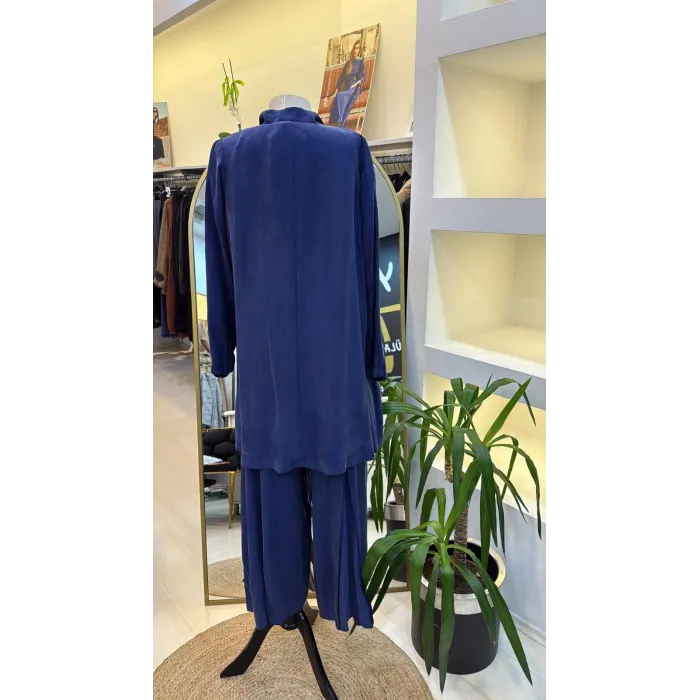 Misswhence Ceket Pantolon Takım İndigo 37205