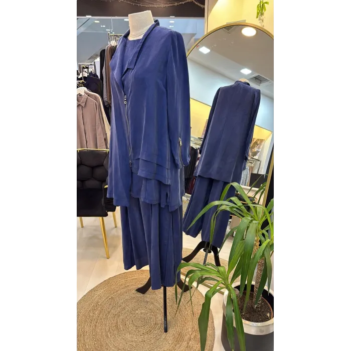 Misswhence Ceket Pantolon Takım İndigo 37205