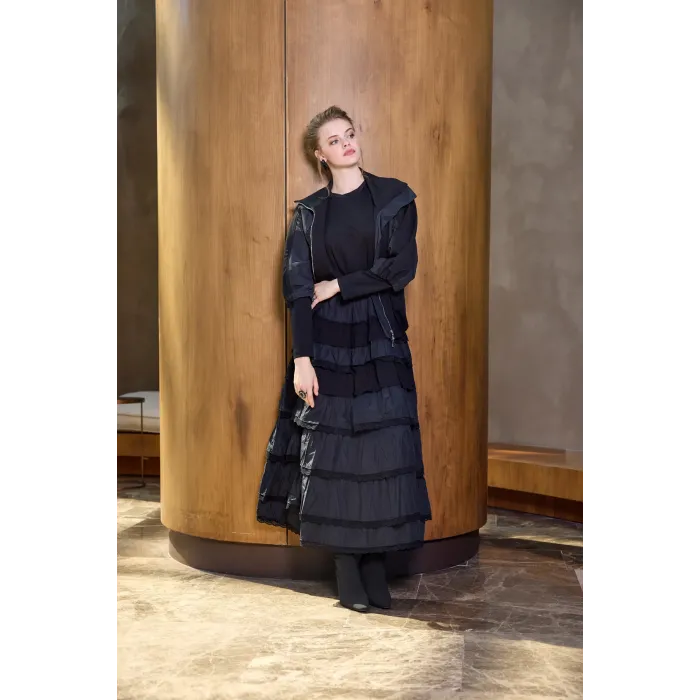 Misswhence ceketli ikili elbise 38807 kahve