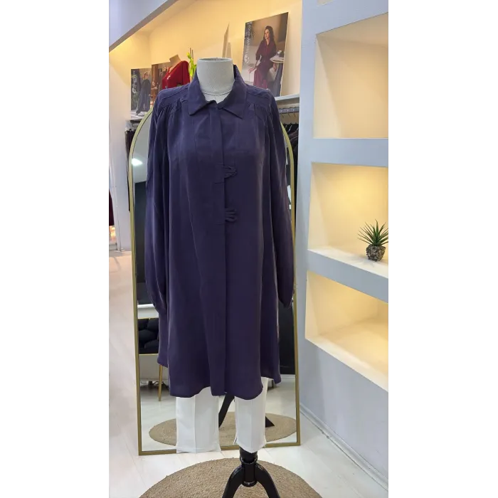 MİSSWHENCE Çıtçıt Kapamalı Gömlek 39303 MOR