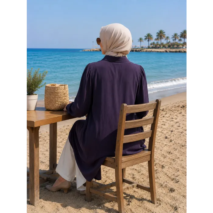 MİSSWHENCE Çıtçıt Kapamalı Gömlek 39303 MOR