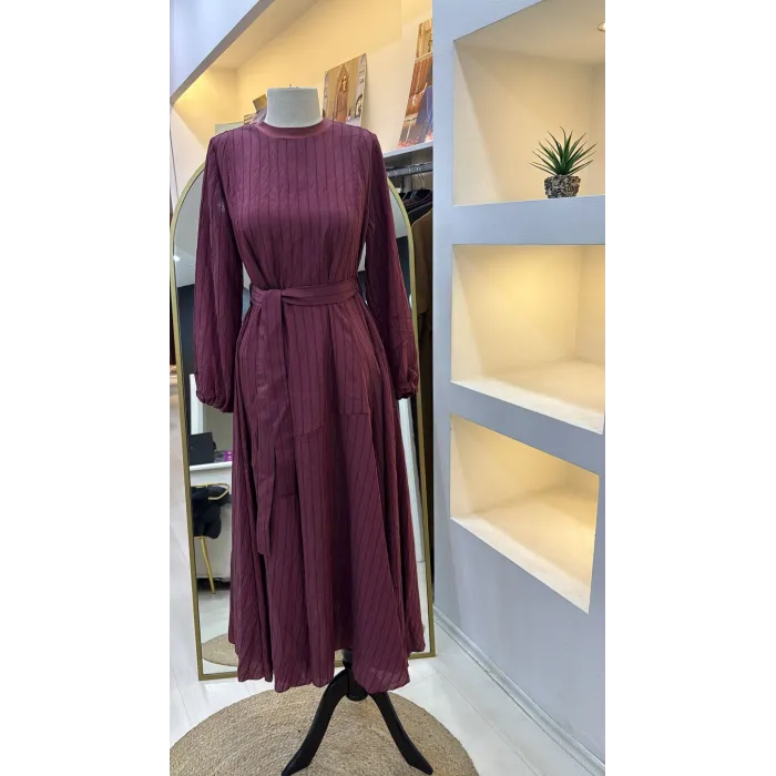 Misswhence  Elbise bordo 39844