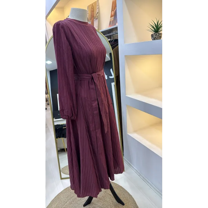 Misswhence  Elbise bordo 39844