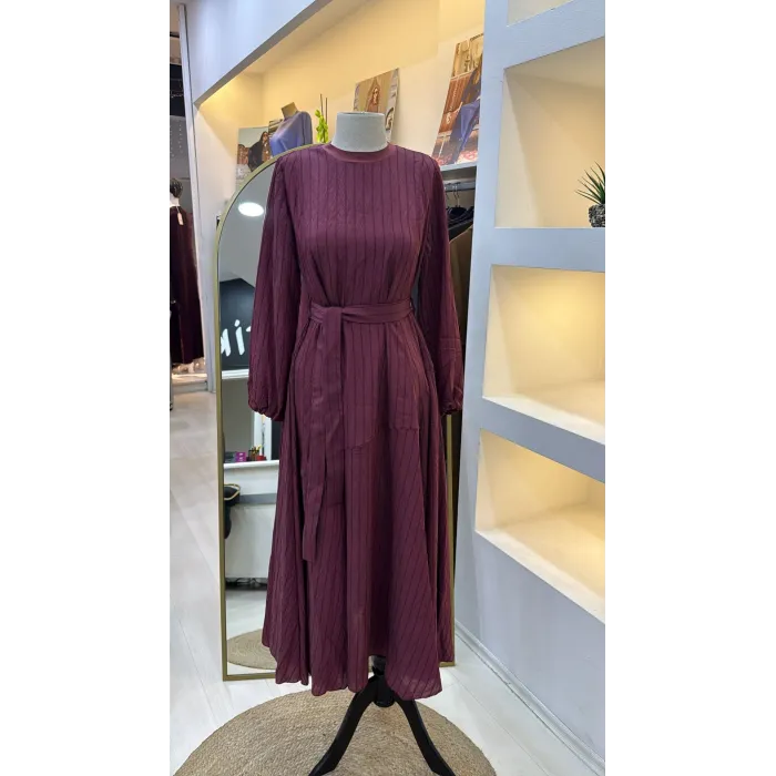 Misswhence  Elbise bordo 39844