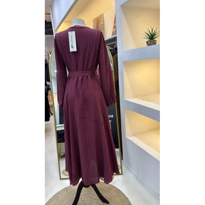 Misswhence  Elbise bordo 39844