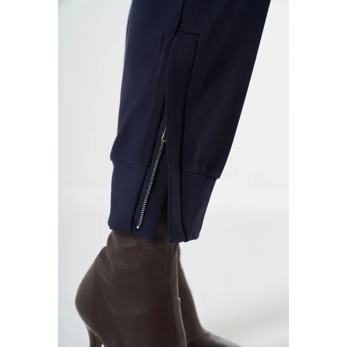 Misswhence Fermuar Detaylı Pantolon  38102 SİYAH