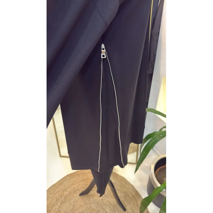 Misswhence Fermuar Detaylı Tunik  38020 SİYAH