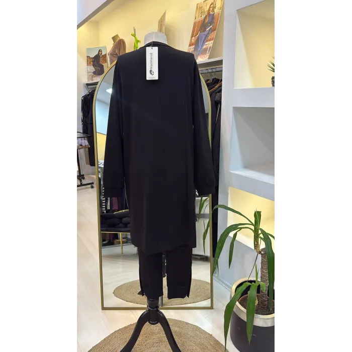 Misswhence Fermuar Detaylı Tunik  38020 SİYAH