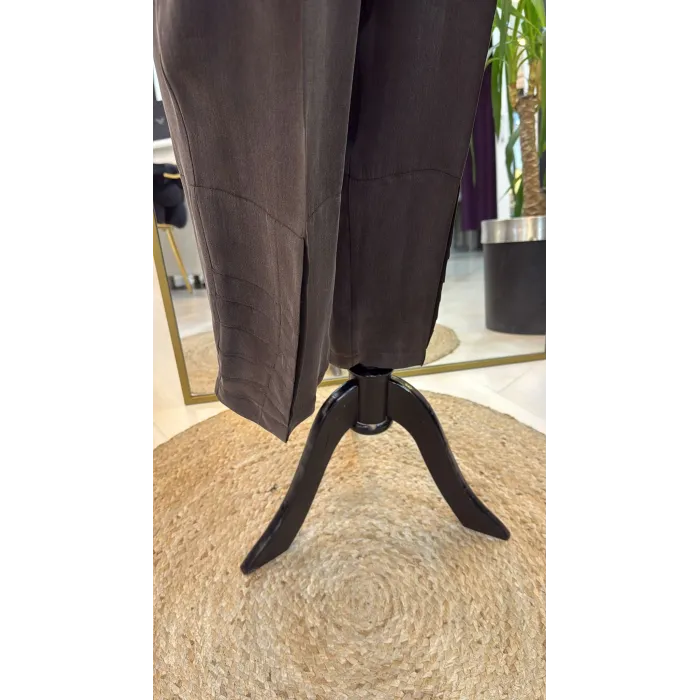 MİSSWHENCE İpek PANTOLON 37108 KAHVE