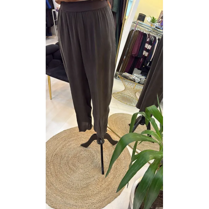 MİSSWHENCE İpek PANTOLON 37108 KAHVE
