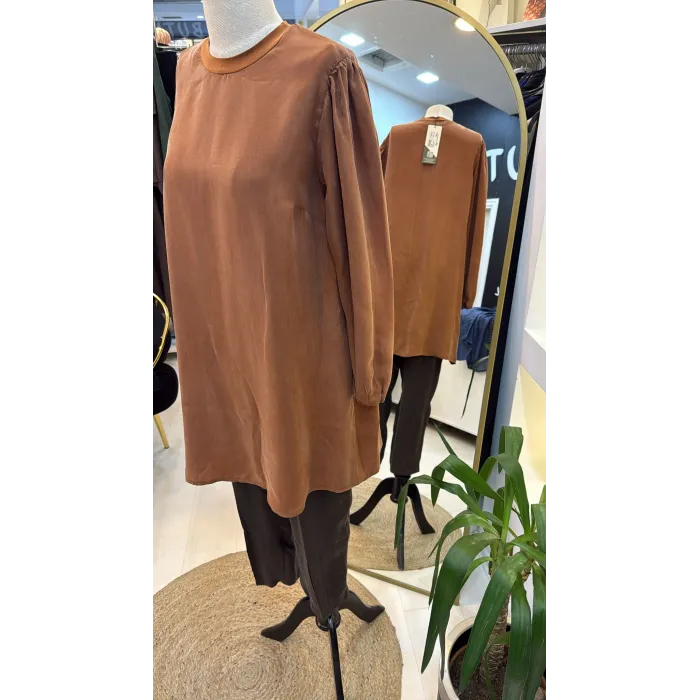 MİSSWHENCE İpek Tunik 37025 oranj