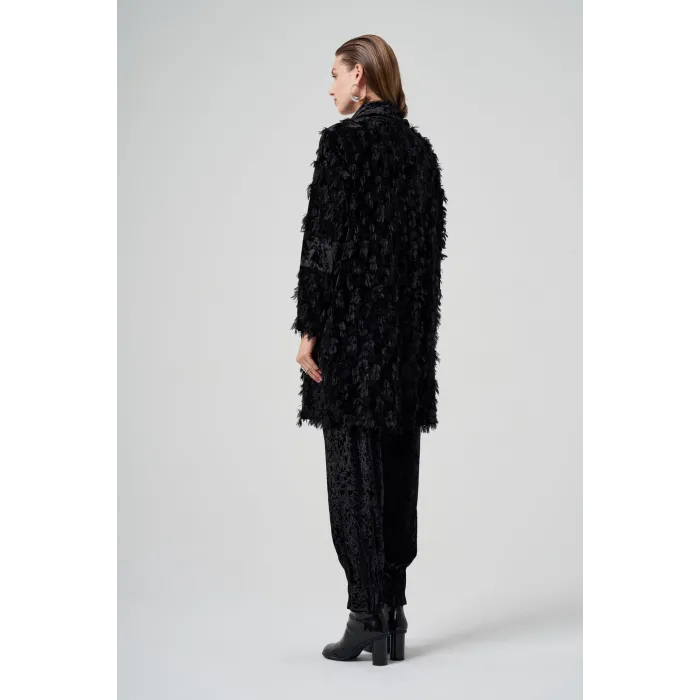 MİSSWHENCE Kadife Kap 36413 SİYAH