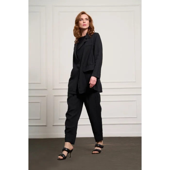 MİSSWHENCE Keten Cetek Takım 37207 SİYAH