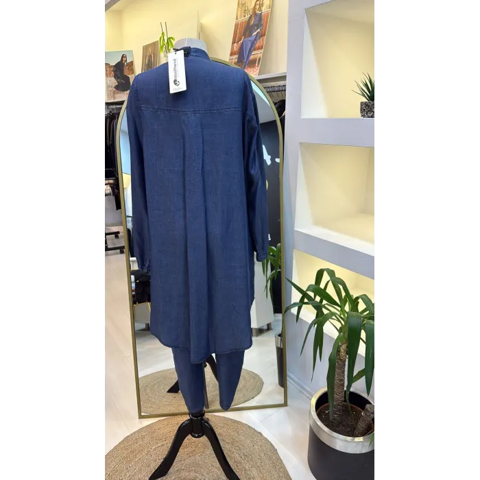 MİSSWHENCE KOT Gömlek Takım 37307 LACİVERT