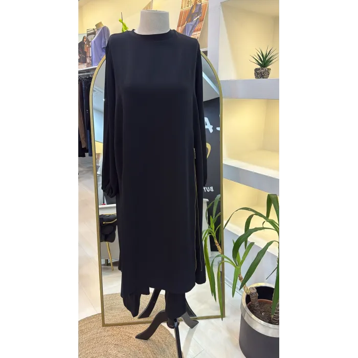 Misswhence Nakış Detaylı Tunik Takım 38028 siyah