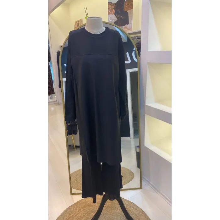 MİSSWHENCE cep detayli tunik36001 SİYAH