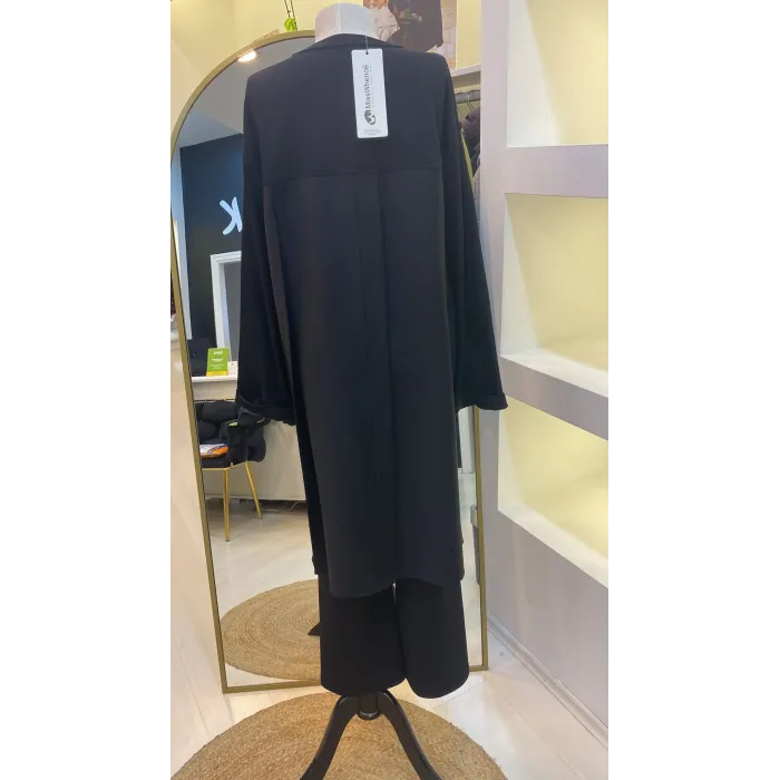 MİSSWHENCE cep detayli tunik36001 SİYAH