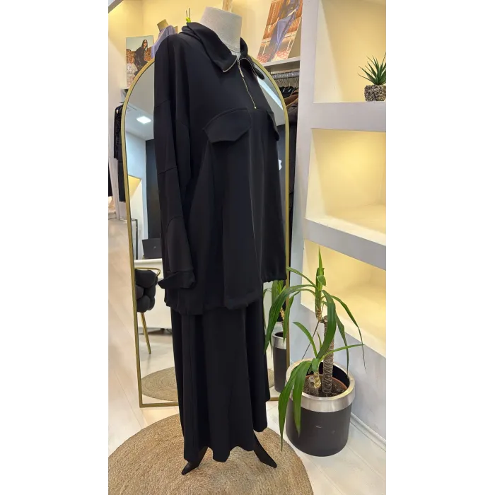 MissWhence Pantolonlu Takım 38008 Siyah