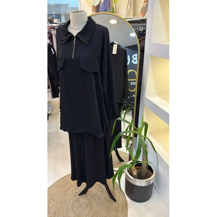 MissWhence Pantolonlu Takım 38008 Siyah