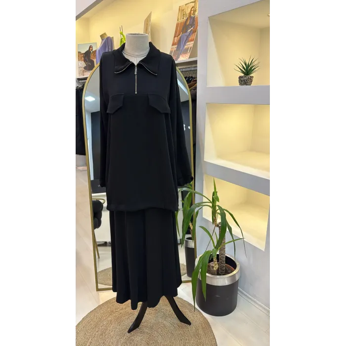 MissWhence Pantolonlu Takım 38008 Siyah