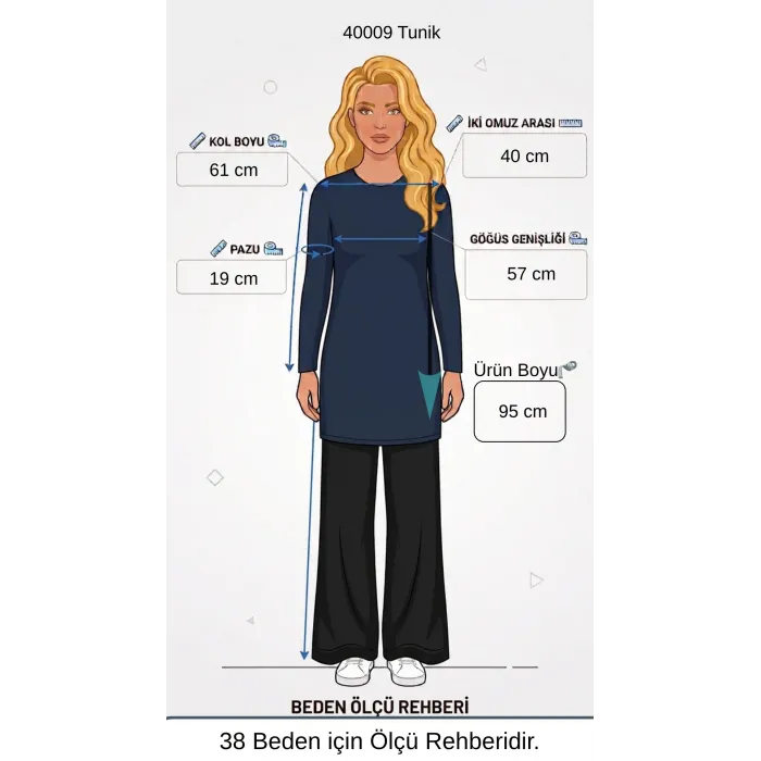 Misswhence Patchwork Tunik 40009 siyah