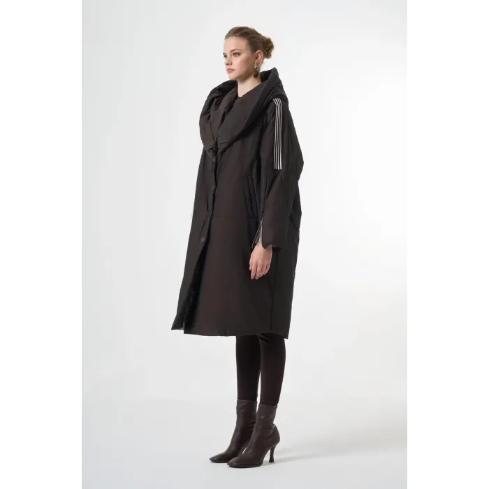 Misswhence Şerit Detaylı Şişme Mont 38501