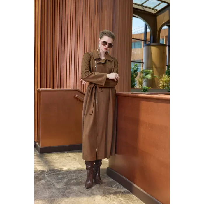 Misswhence Süet pardesü 38502 taba