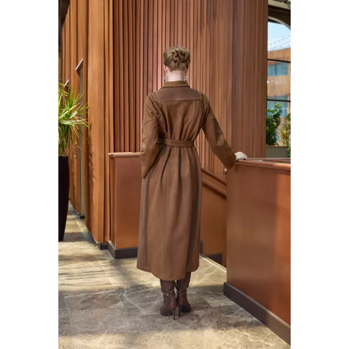 Misswhence Süet pardesü 38502 taba