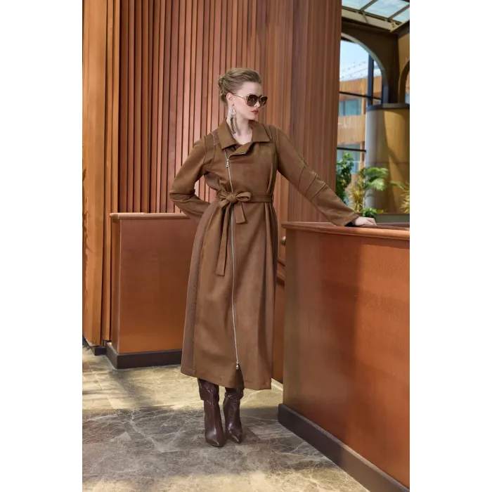 Misswhence Süet pardesü 38502 taba