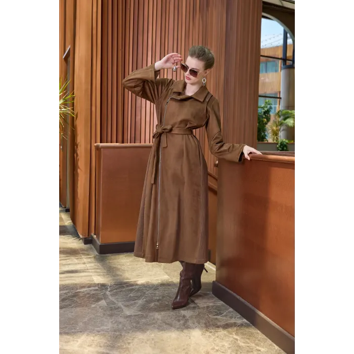 Misswhence Süet pardesü 38502 taba