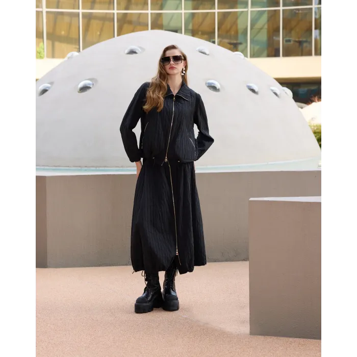 Misswhence Tafta Etek Takım 38216 siyah