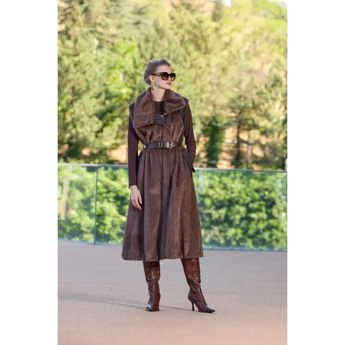 Misswhence Yelek  38700 KAHVERENGİ