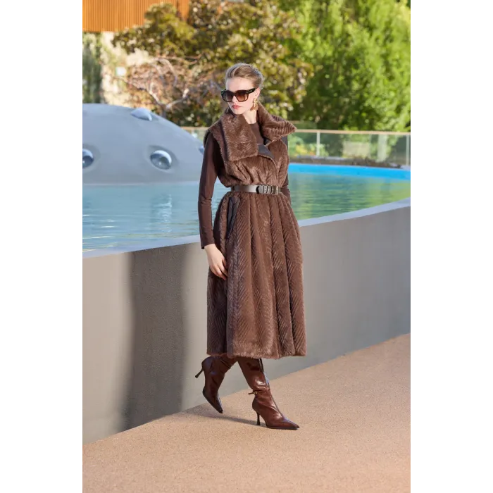 Misswhence Yelek  38700 KAHVERENGİ